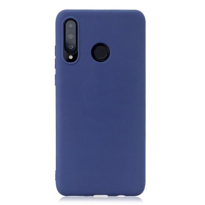 Θήκη Huawei P30 Lite Σιλικόνης Back cover soft matte tpu -Blue