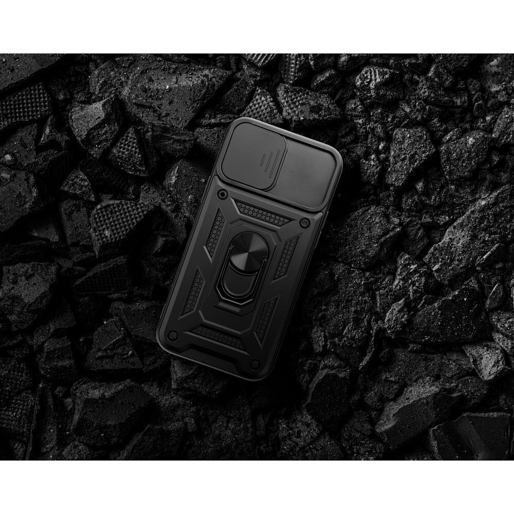 Θήκη Samsung Galaxy S24 Ultra 5G Slide Armor Back Cover Από Ανθεκτικό Πλαστικό -Black Θήκες Smartphone